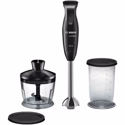 Bosch MSM2620B, Frullatore da tavolo, 600 W, Nero, Trasparente