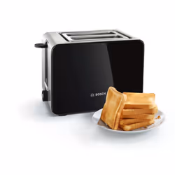 Bosch TAT7203 tostapane 2 fetta/e 1050 W Nero, Acciaio inox - Vista aggiuntiva 3