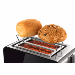 Bosch TAT7203 tostapane 2 fetta/e 1050 W Nero, Acciaio inox - Vista aggiuntiva 4