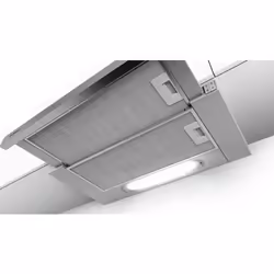Bosch Serie 4 DFT63AC50 cappa aspirante Semintegrato (semincassato) Argento 360 m³/h