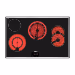 Siemens ET845HH17, Nero, Da incasso, Ceramica, Vetro-ceramica, 4 Fornello(i), 4 Fornello(i)