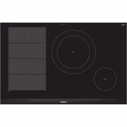 Siemens EX875LEC1E piano cottura Nero, Acciaio inox Da incasso Piano cottura a induzione 4 Fornello(i)