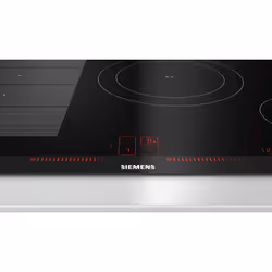 Siemens EX875LEC1E piano cottura Nero, Acciaio inox Da incasso Piano cottura a induzione 4 Fornello(i)