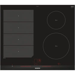 Siemens EX675LEC1E piano cottura Alluminio, Nero Da incasso Piano cottura a induzione 4 Fornello(i)