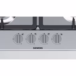 Siemens iQ300 EG6B5PB90 piano cottura Acciaio inox, Nero Da incasso 58 cm Gas 4 Fornello(i)
