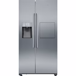 Siemens iQ500 KA93GAIEP, Libera installazione, Porta americana, Acciaio inox, Vetro, 560 L, SN-T