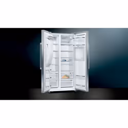 Siemens iQ500 KA93GAIEP frigorifero side-by-side Libera installazione 560 L E Acciaio inox