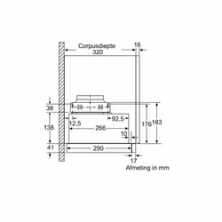 Siemens iQ100 LI64MB521 cappa aspirante Semintegrato (semincassato) Grigio, Argento 389 m³/h