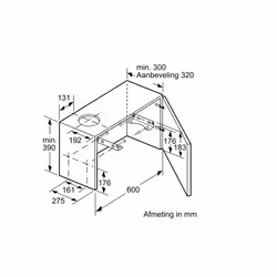 Siemens iQ100 LI64MB521 cappa aspirante Semintegrato (semincassato) Grigio, Argento 389 m³/h