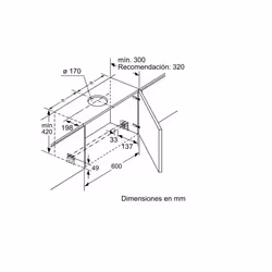 Siemens iQ300 LI67SA531 cappa aspirante Semintegrato (semincassato) Argento 399 m³/h - Vista aggiuntiva 6