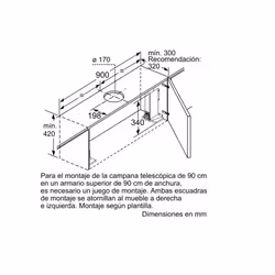 Siemens iQ300 LI97SA531 cappa aspirante Semintegrato (semincassato) Bianco 397 m³/h - Vista aggiuntiva 6