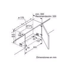 Siemens iQ300 LI97SA531 cappa aspirante Semintegrato (semincassato) Bianco 397 m³/h - Vista aggiuntiva 8