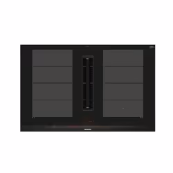 Siemens iQ700 EX875LX57E, Nero, Da incasso, 80 cm, Piano cottura a induzione, Vetro-ceramica, 4 Fornello(i)