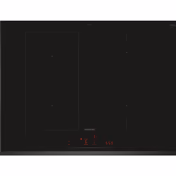 Siemens iQ500 ED751HSB1E, Nero, Da incasso, 70 cm, Piano cottura a induzione, Vetro-ceramica, 4 Fornello(i)