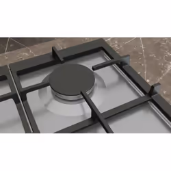 Siemens EC7A5SI90 piano cottura Nero, Acciaio inox Da incasso 75 cm Gas 5 Fornello(i) - Vista aggiuntiva 5