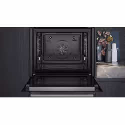 Siemens iQ500 HB578GES7 forno 71 L Nero, Acciaio inox