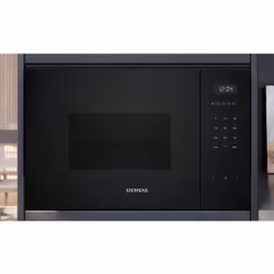 Siemens iQ500 BE555LMB1F forno a microonde Nero Microonde con grill Da incasso 25 L 900 W