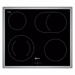 Neff MR 1342 N, Nero, Da incasso, Ceramica, Vetro-ceramica, 4 Fornello(i), 4 Fornello(i)