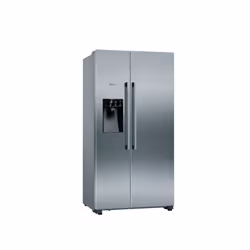 Neff KA3923IE0, Libera installazione, Porta americana, Nero, Grigio, Touch, Acciaio inox, Vetro