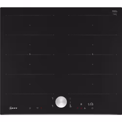 Neff T66FTX4L0, Nero, Da incasso, 60 cm, Piano cottura a induzione, Vetro-ceramica, 4 Fornello(i)