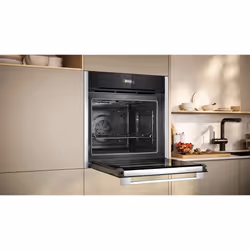 Neff N 70 B24CR71N0 forno 71 L Nero, Acciaio inox - Vista aggiuntiva 4