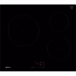 Neff T36FBC1L0, Nero, Da incasso, 60 cm, Piano cottura a induzione, Vetro-ceramica, 3 Fornello(i)