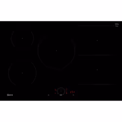 Neff T58PHW1L0, Nero, Da incasso, 80 cm, Piano cottura a induzione, Vetro-ceramica, 5 Fornello(i)