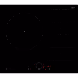 Neff T66FHC4L0, Nero, Da incasso, 60 cm, Piano cottura a induzione, Vetro-ceramica, 3 Fornello(i)