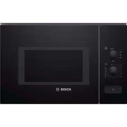 Bosch Serie 4 BFL550MB0, Da incasso, Solo microonde, 25 L, 900 W, Pulsanti, Manopola, Nero