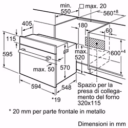 Bosch Serie 2 HBF113BR1S Forno da incasso 60 x 60 cm Acciaio Classe A - Vista aggiuntiva 8