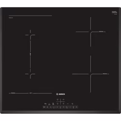 Bosch Serie 6 PVS651FC5E, Nero, Da incasso, 60 cm, Piano cottura a induzione, 4 Fornello(i), 4 Fornello(i)