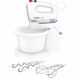 Bosch MFQ2600G, Sbattitore con base, Bianco, Sbattitura, Impasto, Miscelatura, CE, VDE, 375 W, 220 - 240 V