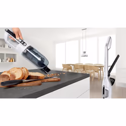 Bosch Serie 4 BBH32551 scopa elettrica Aspirapolvere a bastone 2 in 1 Batteria Secco Senza sacchetto 0,4 L Metallico, Bianco - Vista aggiuntiva 6