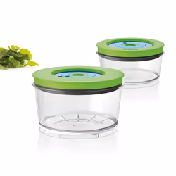 Bosch MMZV0SB2 recipiente per cibo Rotondo Scatola Verde, Trasparente 2 pz - Vista aggiuntiva 4