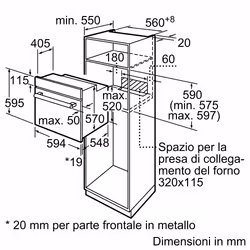 Bosch Serie 2 HBF031BR0 Forno da incasso 60 x 60 cm Acciaio Classe A - Vista aggiuntiva 5