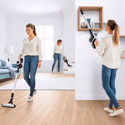 Bosch Serie 6 BCS61113 scopa elettrica Aspirapolvere a bastone 2 in 1 Batteria Secco Senza sacchetto Bianco - Vista aggiuntiva 5
