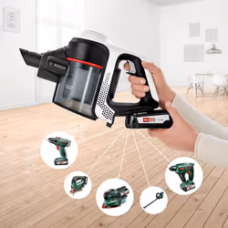 Bosch Serie 6 BCS61113 scopa elettrica Aspirapolvere a bastone 2 in 1 Batteria Secco Senza sacchetto Bianco - Vista aggiuntiva 6