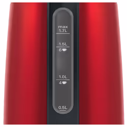 Bosch TWK3P424 bollitore elettrico 1,7 L 2400 W Grigio, Rosso - Vista aggiuntiva 7