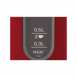 Bosch TWK4P434 bollitore elettrico 1,7 L 2400 W Nero, Rosso