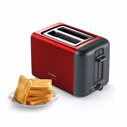Bosch TAT3P424 tostapane 2 fetta/e 970 W Nero, Rosso - Vista aggiuntiva 3