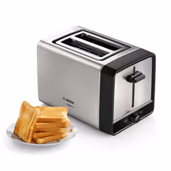 Bosch TAT5P420 tostapane 2 fetta/e 970 W Nero, Acciaio inox - Vista aggiuntiva 7