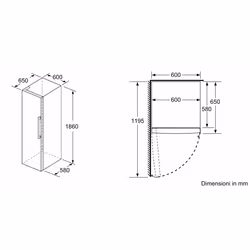 Bosch Serie 4 KSV36VLEP Frigorifero monoporta da libera installazione 186 x 60 cm Metal look Classe E - Vista aggiuntiva 8