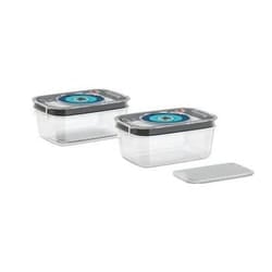 Bosch MSZV0FC2 recipiente per cibo Rettangolare Scatola Nero, Blu, Trasparente 2 pz