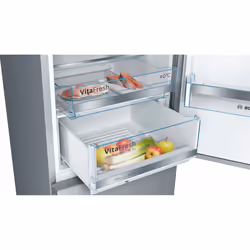 Bosch Serie 6 KGE39AICA frigorifero con congelatore Libera installazione 343 L C Acciaio inox