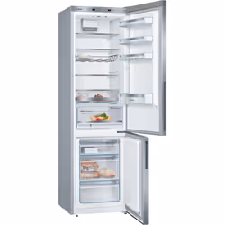 Bosch Serie 6 KGE39AICA frigorifero con congelatore Libera installazione 343 L C Acciaio inox