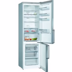 Bosch Serie 4 KGN397IEQ frigorifero con congelatore Libera installazione 368 L E Acciaio inox