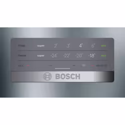 Bosch Serie 4 KGN397IEQ frigorifero con congelatore Libera installazione 368 L E Acciaio inox