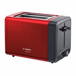 Bosch TAT4P424DE, 2 fetta/e, Nero, Rosso, Livello, Manopola, 970 W, 220 - 240 V, 50 - 60 Hz
