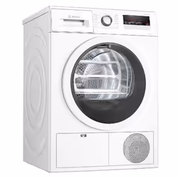 Bosch WTH85V18IT, Libera installazione, Caricamento frontale, Pompa di calore, Bianco, Manopola, Touch, Destra