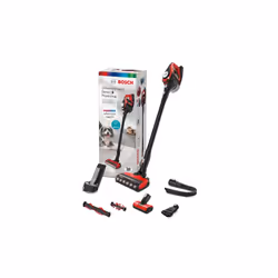 Bosch Serie 8 BBS8214PET scopa elettrica Aspirapolvere a bastone 2 in 1 Batteria Secco Senza sacchetto 0,4 L Nero, Rosso 4 Ah